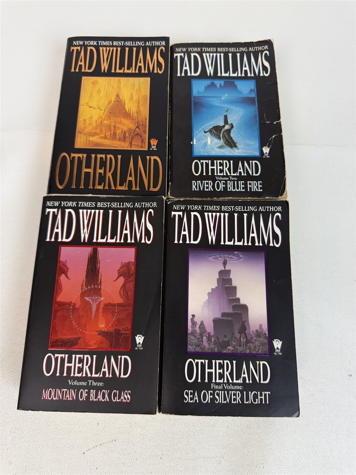 Tad Williams Lot 4 Otherland River Blue Fire Mountain Black Glass Sea Silver Lig