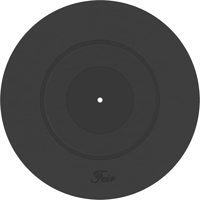 Turntable Platter Mat Black 12-inch Turntable Rubber Mat Silicone Design for ... Turntable Platter Mat Black 12-inch Turntable Rubber Mat Silicone Design for ...