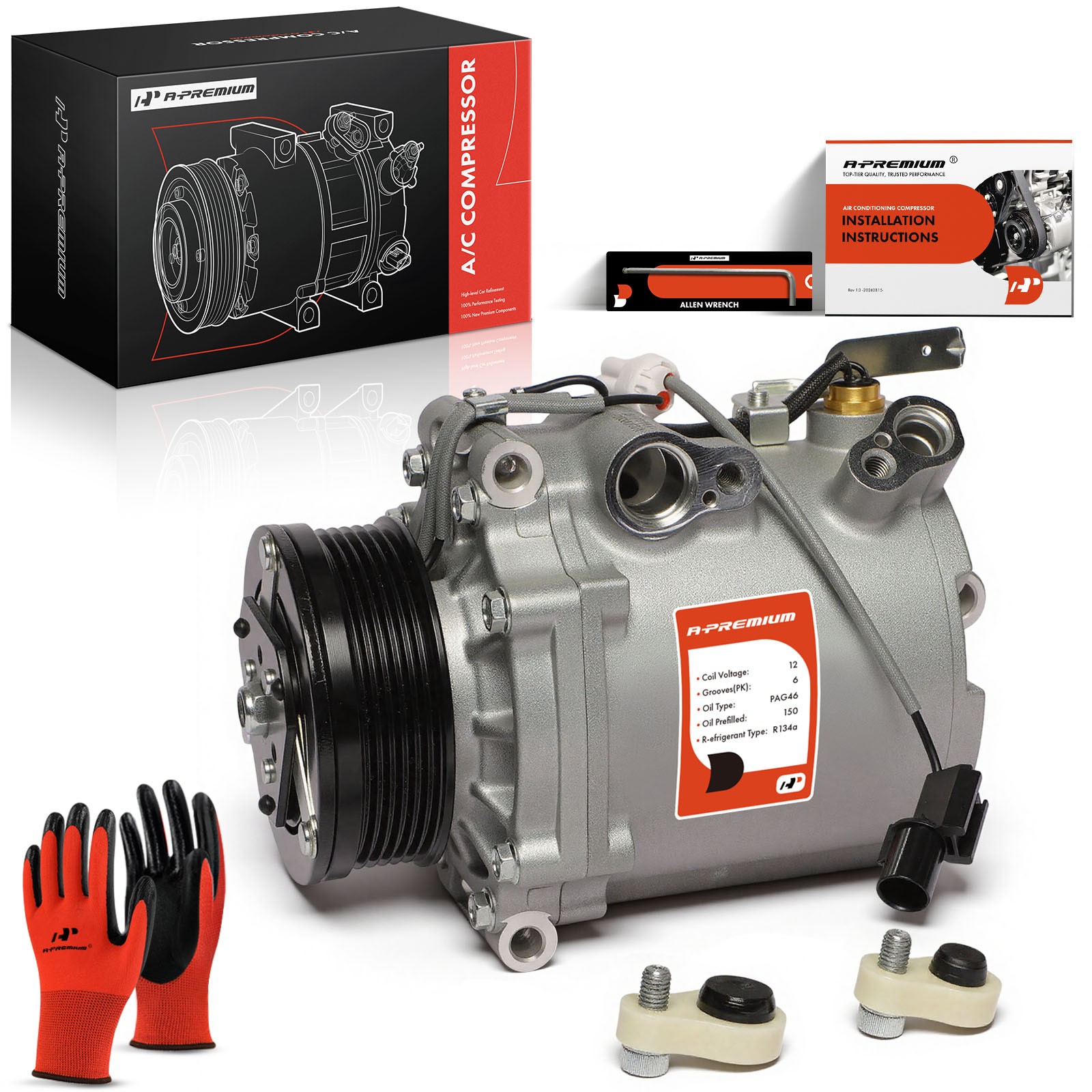A-Premium A/C Compressor with Clutch for Mitsubishi Outlander 2007-2009 Lancer A-Premium A/C Compressor with Clutch for Mitsubishi Outlander 2007-2009 Lancer