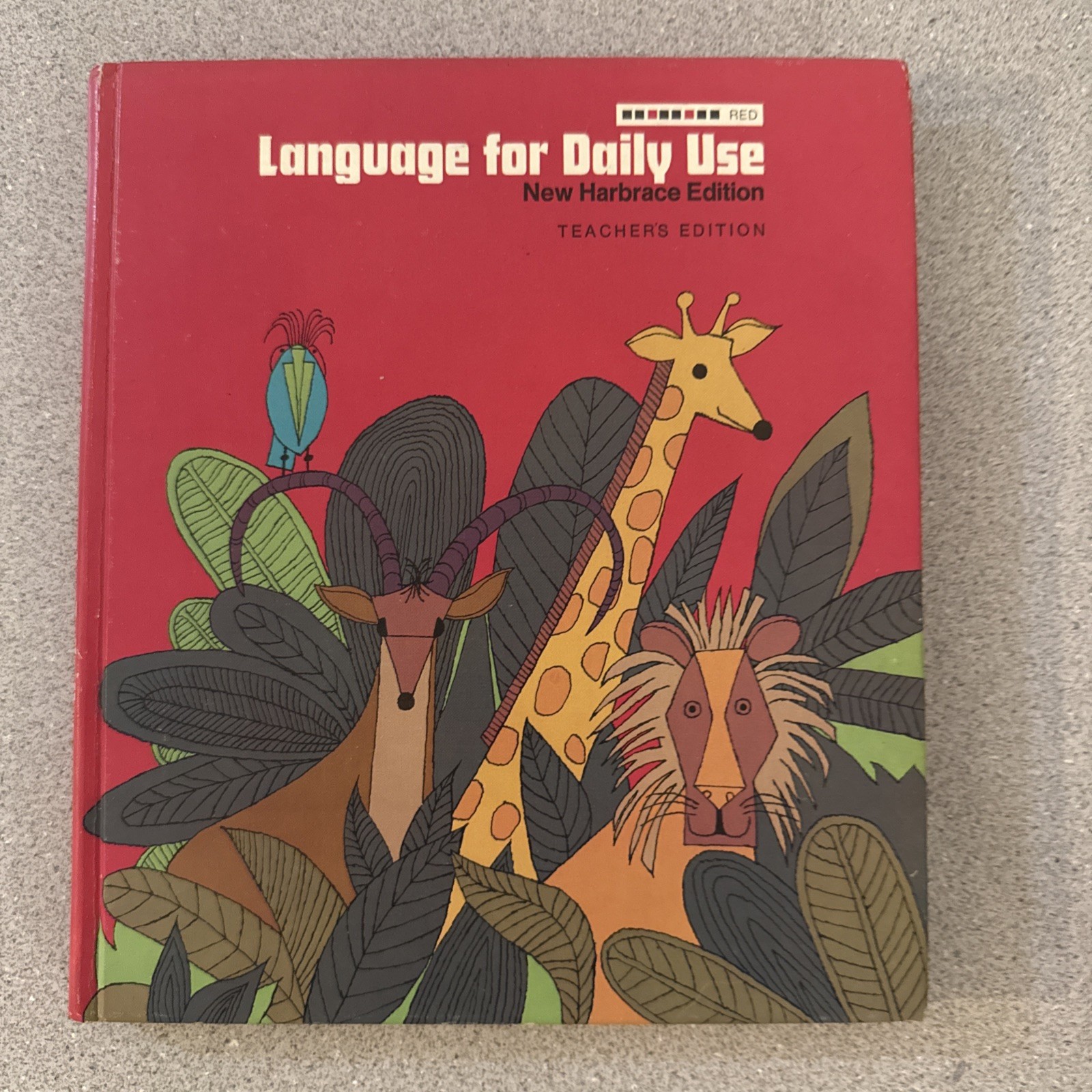 Vintage Teacher’s Edition 1973 - HBJ Language For Daily Use Grade 2 Red Vintage Teacher’s Edition 1973 - HBJ Language For Daily Use Grade 2 Red