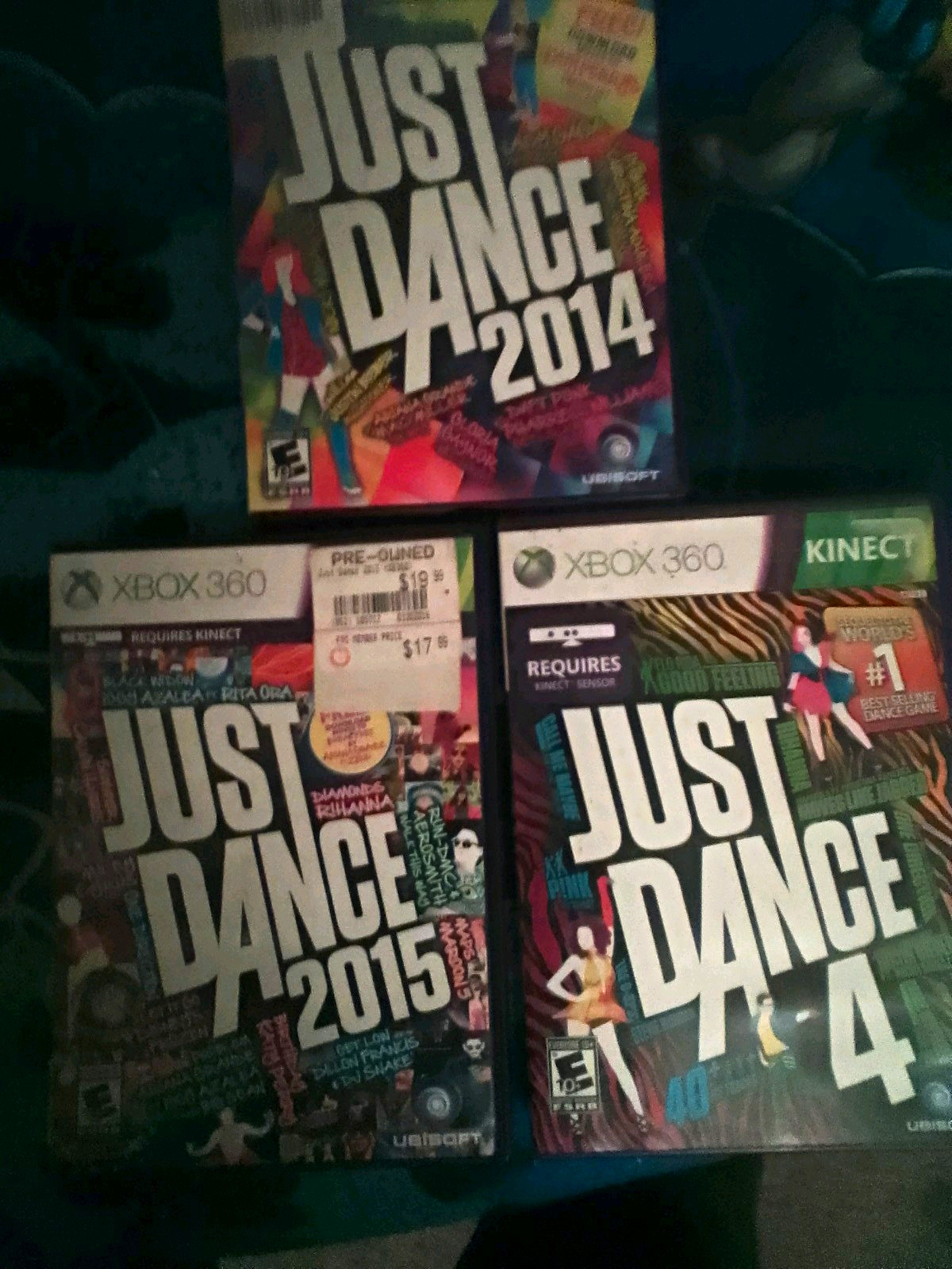 Ubisoft Microsoft Xbox 360 Just Dance 4 2014 2015 Kinect Game Lot w/ Cases Ubisoft Microsoft Xbox 360 Just Dance 4 2014 2015 Kinect Game Lot w/ Cases