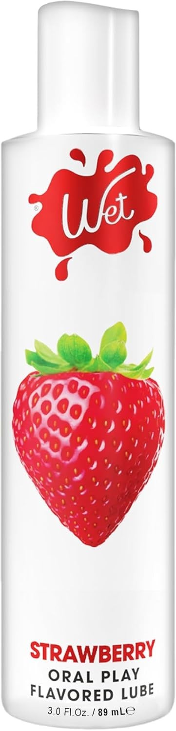 Wet Water-Based Flavored Lube for Men, Women & Couples, 3 Fl Oz (Sexy Strawberry Wet Water-Based Flavored Lube for Men, Women & Couples, 3 Fl Oz (Sexy Strawberry