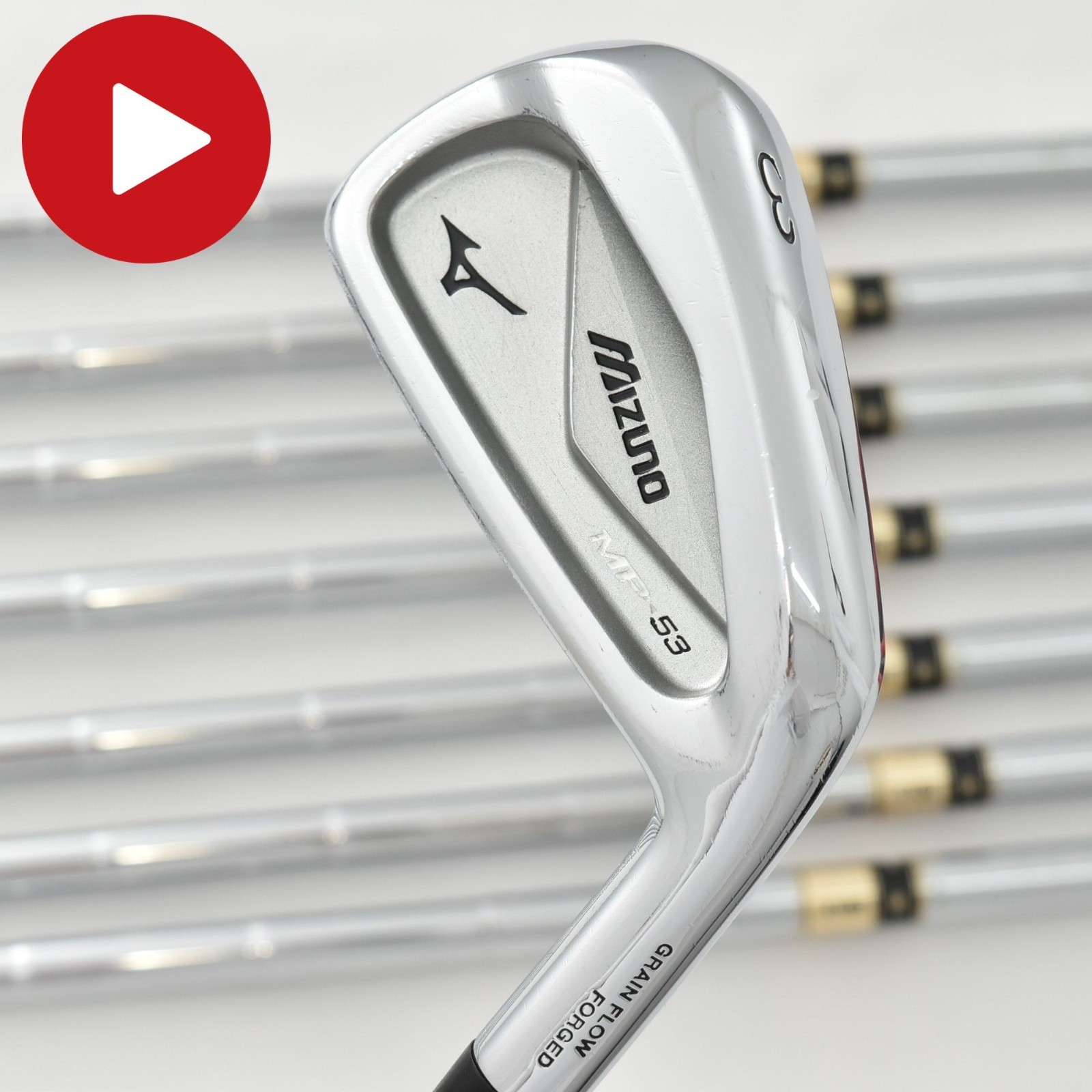 8pcs Mizuno MP-53 Forged Irons Set 3-4-5-6-7-8-9-P PW DG X100 Stiff RH Golf Club