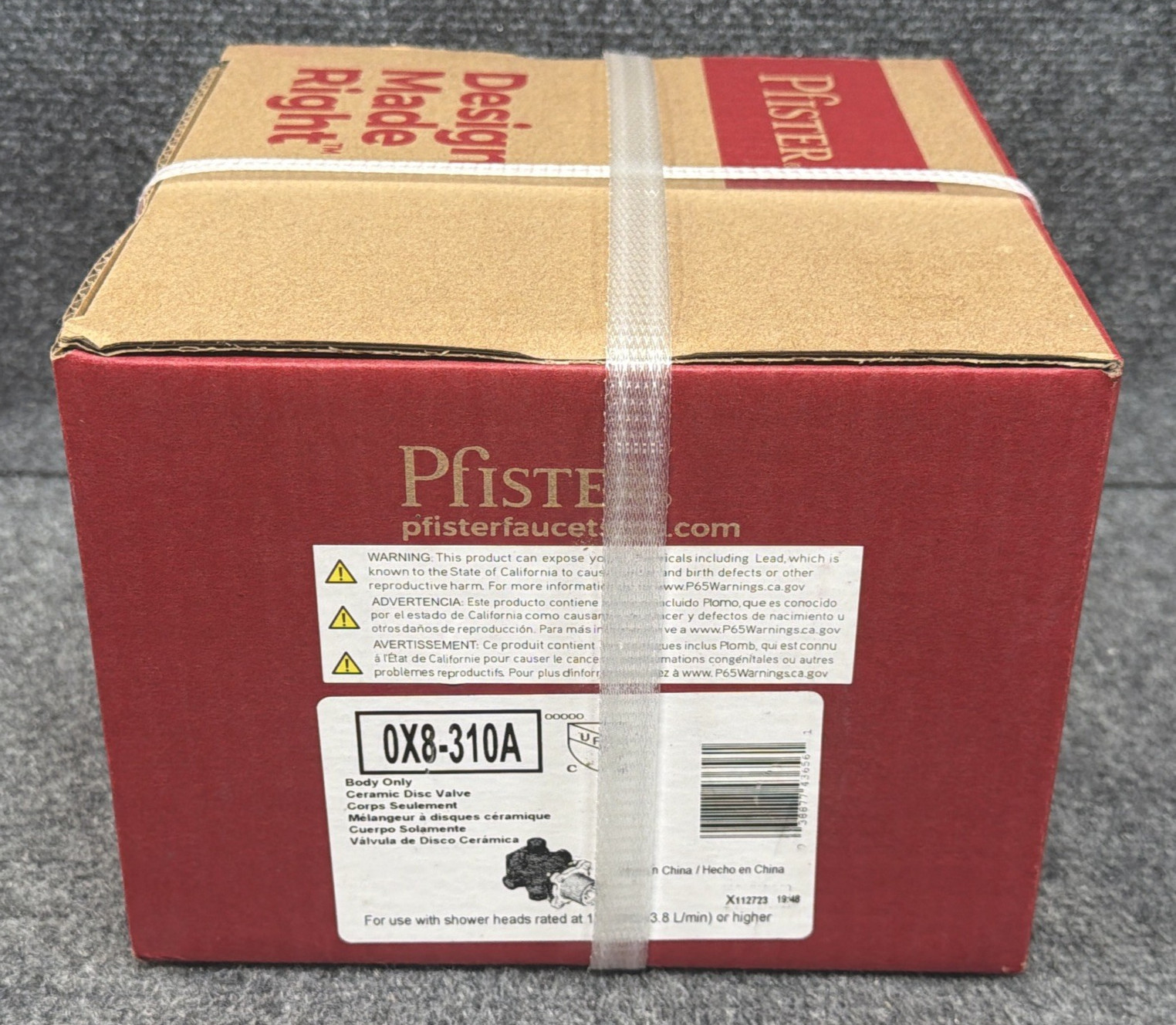 Pfister 0X8-310A PermaBalance Single Control Tub & Shower Rough-In Valve, Brass Pfister 0X8-310A PermaBalance Single Control Tub & Shower Rough-In Valve, Brass