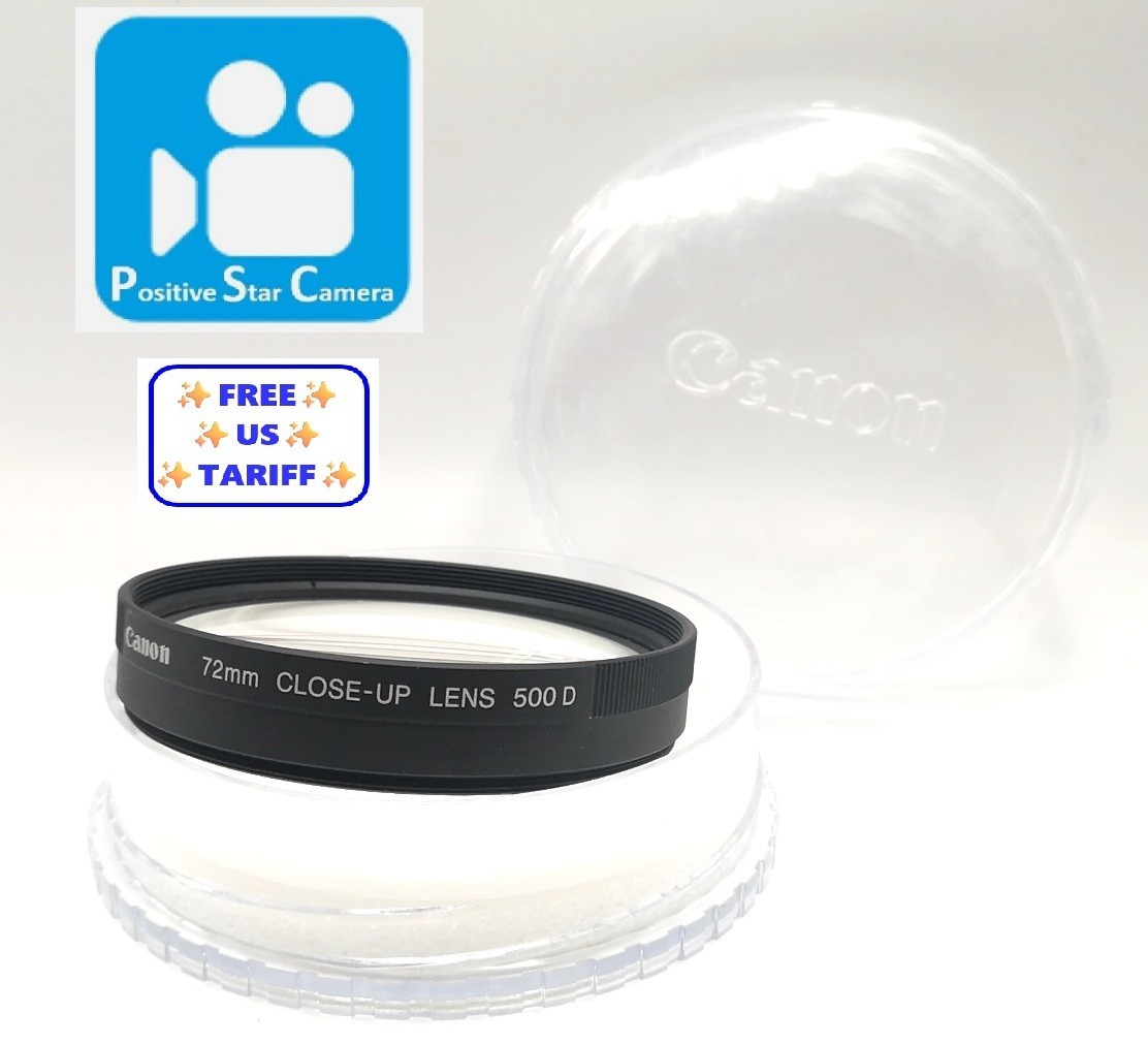 🎦👀✨Almost Unused✨ Canon 500 72mm Close Up Lens From JAPAN