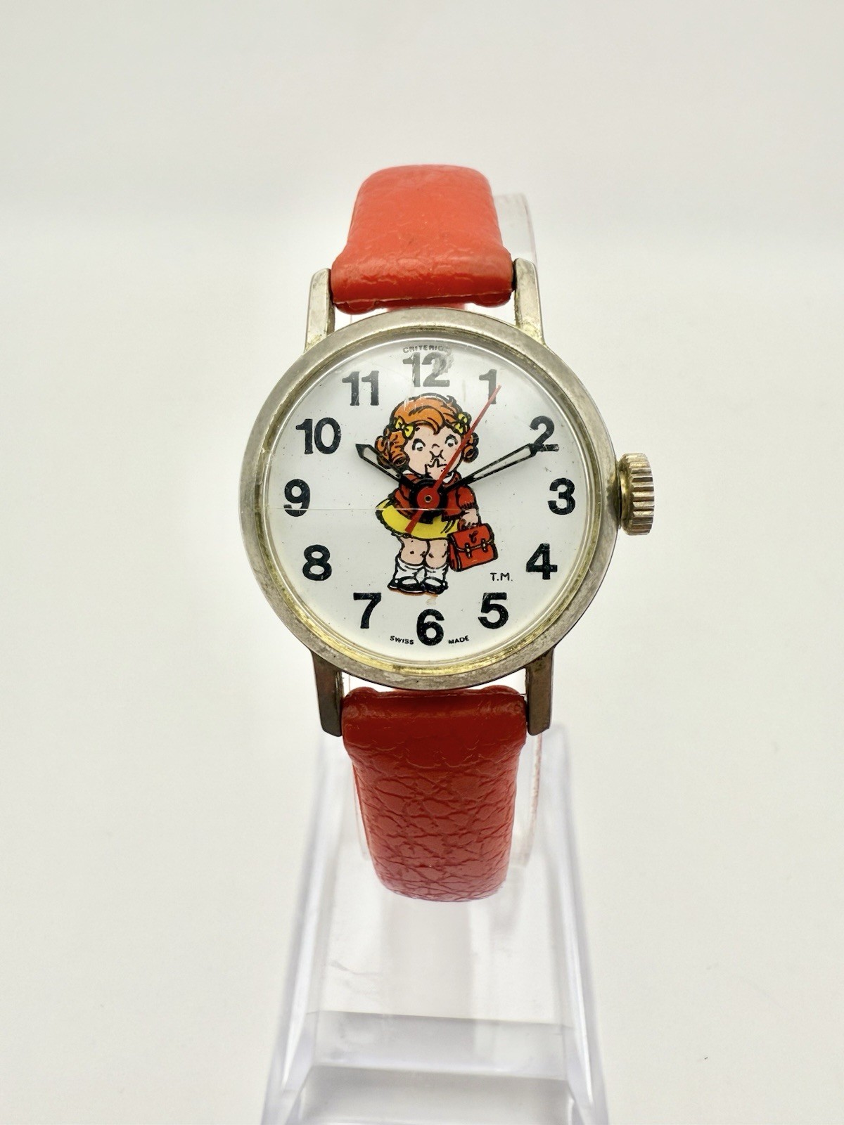 Vintage 1982 Campbell\'s Soup Kid Watch Swiss Made Original Edition Red Band
