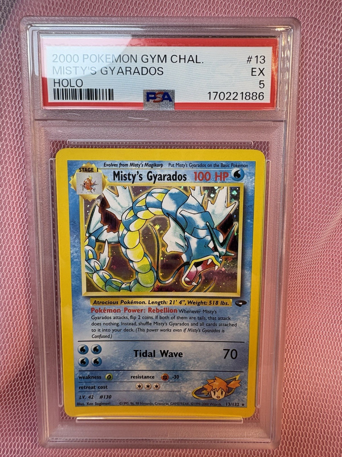 Misty\'s Gyarados 13/132 Gym Challenge Holo - PSA 5 EX
