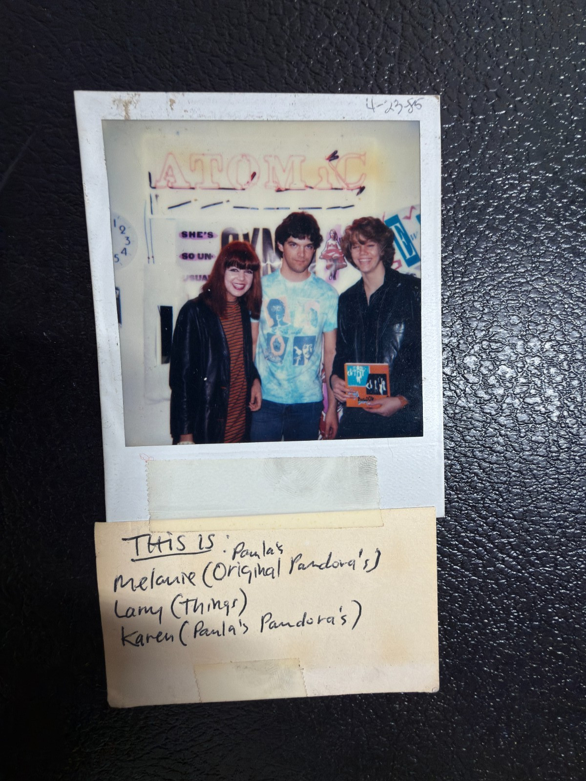 1985 Punk Rock Pandoras Original Polaroid Photo