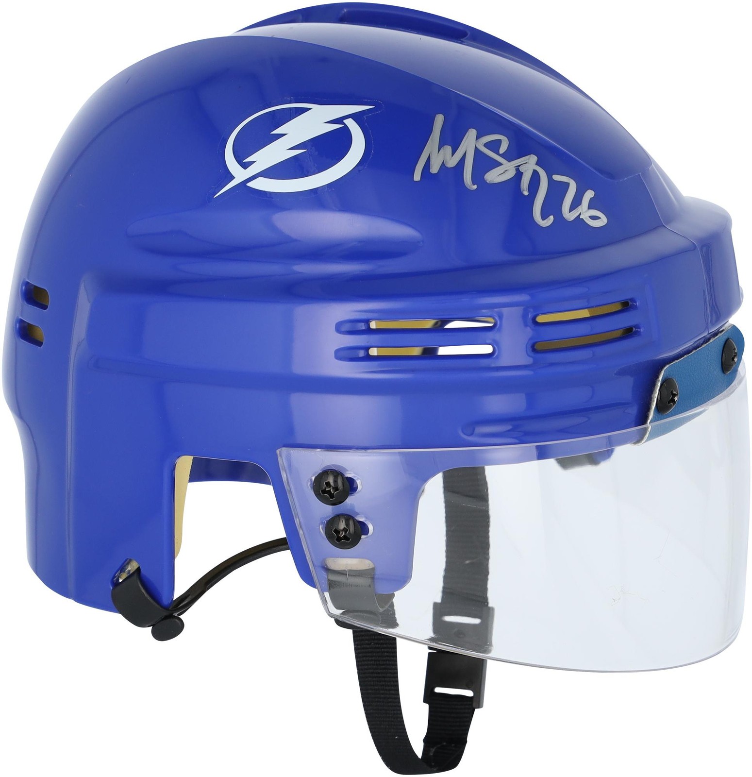Martin St. Louis Tampa Bay Lightning Autographed Blue Mini Helmet
