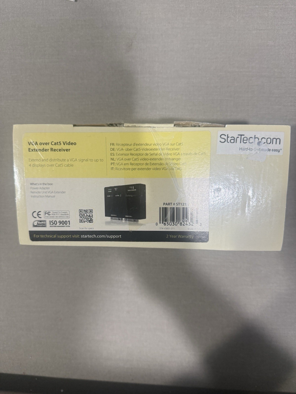 StarTech VGA over Cat5 Video Extender Receiver Brand New in Original Box