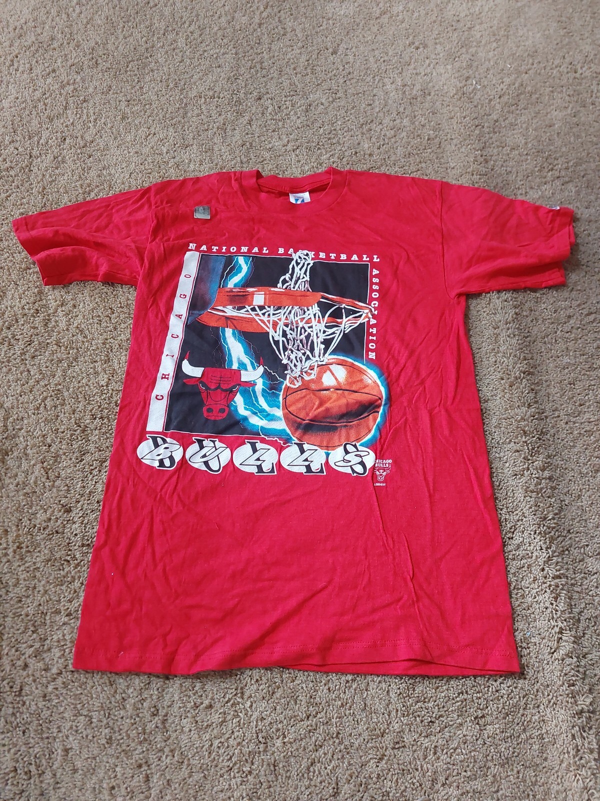 Vintage Chicago Bulls Tshirt,size Large New Without Tags