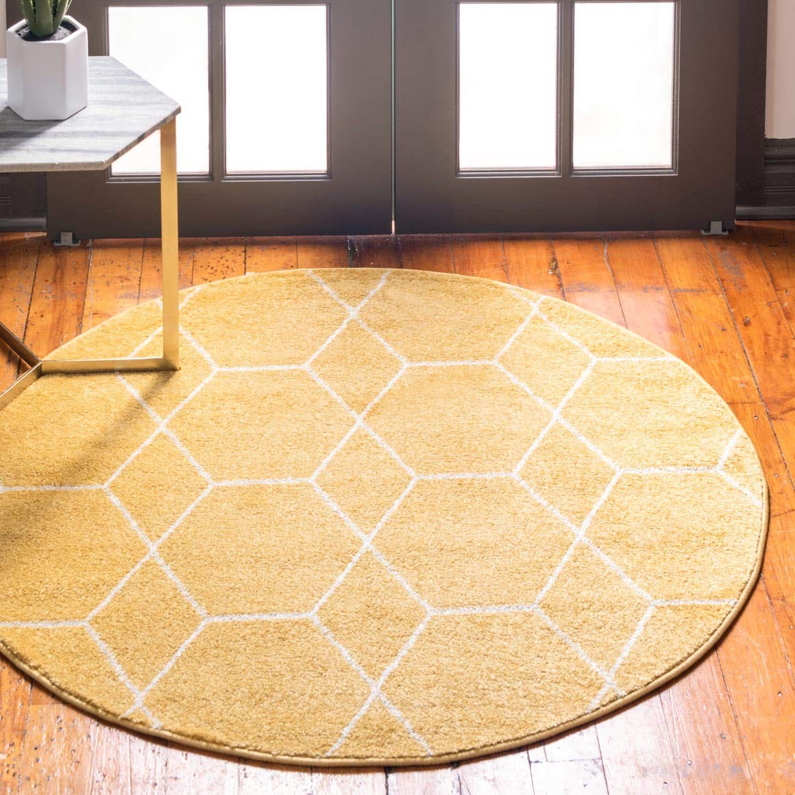 Unique Loom Trellis Frieze Collection Area Rug - Geometric (4\' 1\ Unique Loom Trellis Frieze Collection Area Rug - Geometric (4\' 1\