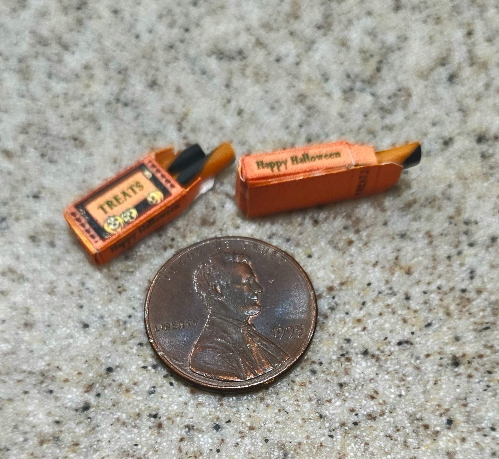 Halloween-REDUCED-Small Decorated Box ofCandy - One Inch-1:12 Scale