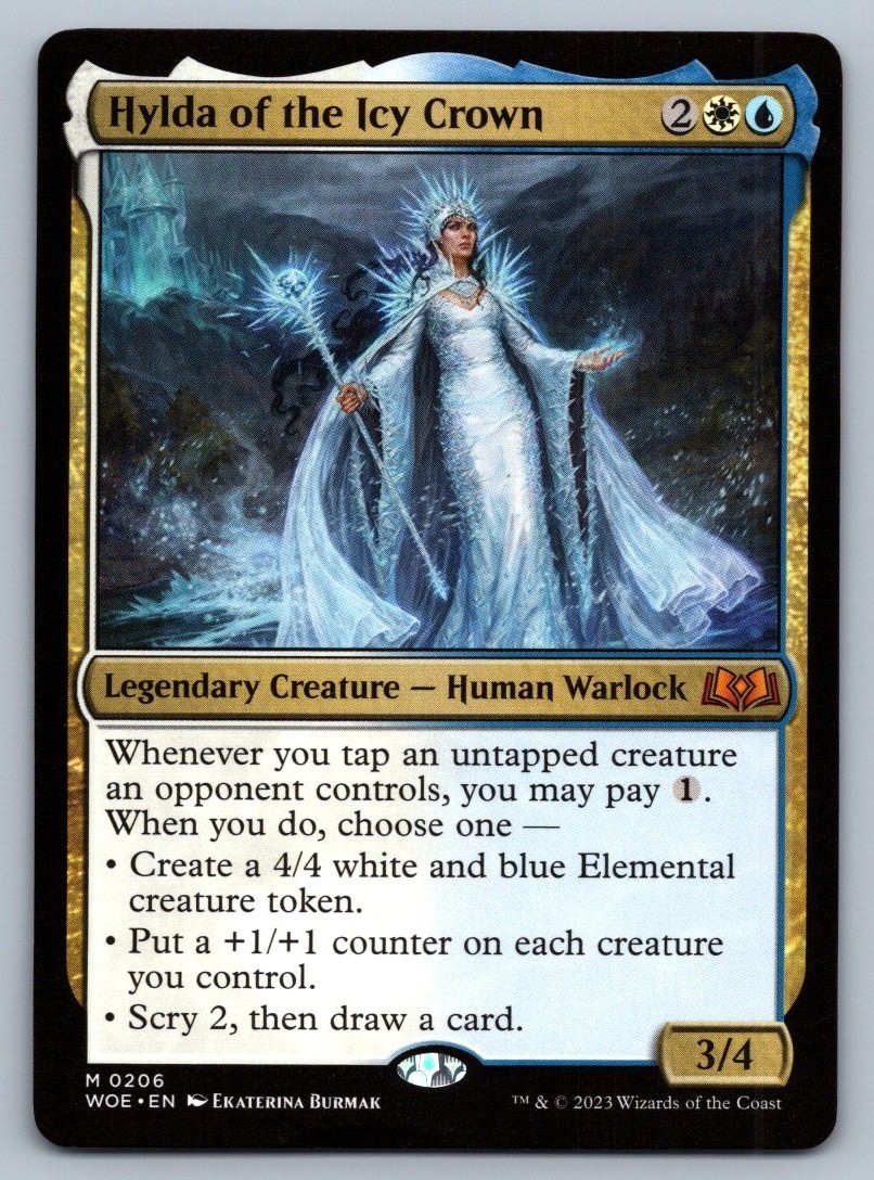 Hylda of the Icy Crown #206 Wilds of Eldraine Magic: The Gathering MTG - NM