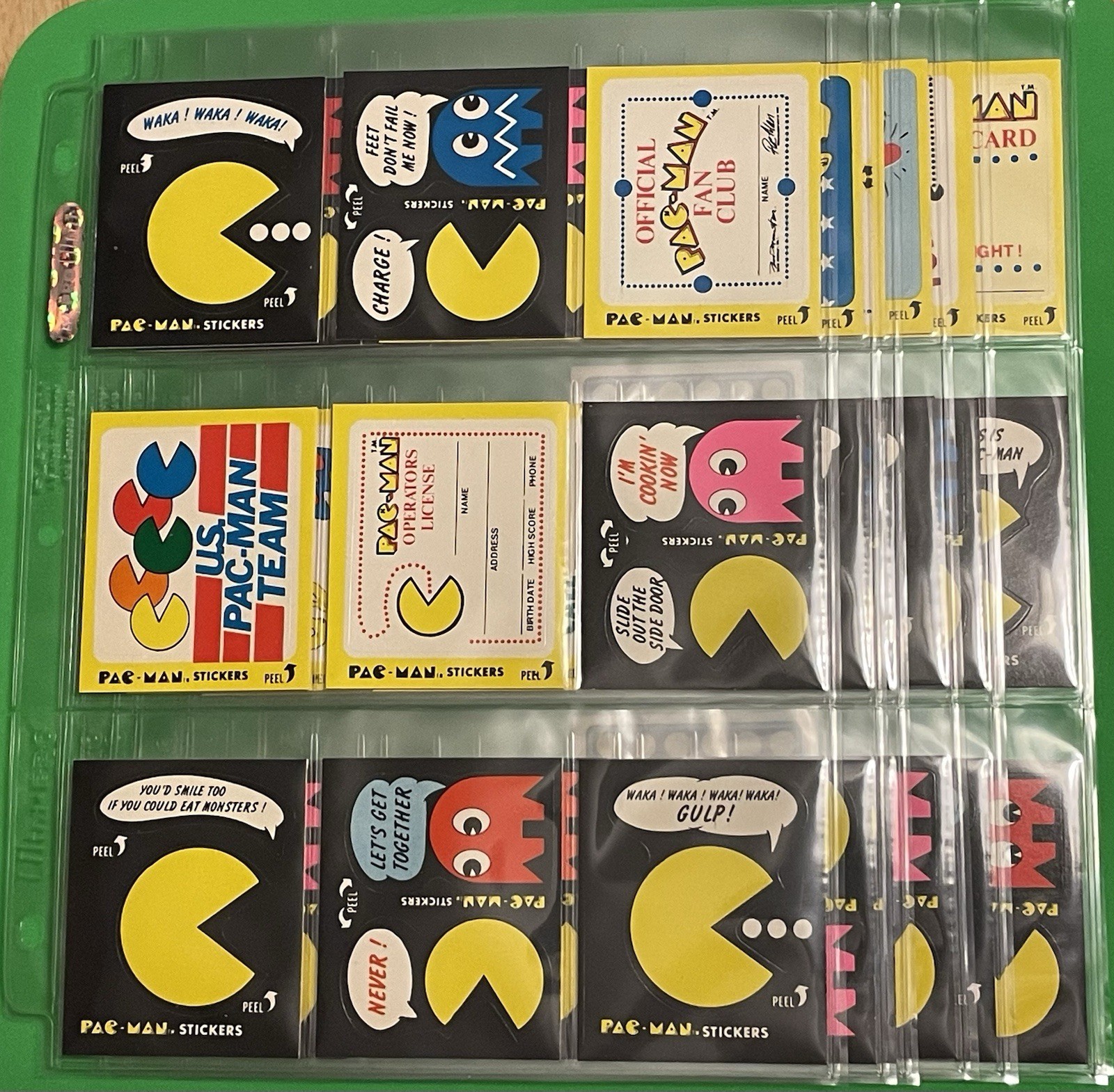 1980 Fleer Pac-Man No Eyes Sticker Card Complete Set 54 Cards Rookie First App 1980 Fleer Pac-Man No Eyes Sticker Card Complete Set 54 Cards Rookie First App