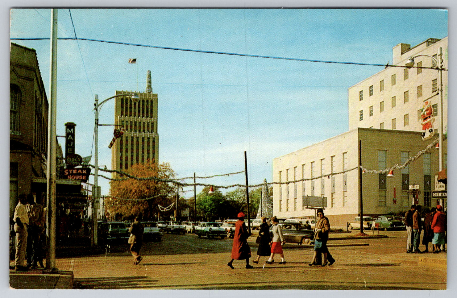 c1960s Tyler Texas Street View Rose Capital Spring Ave Erwin St Vintage Postcard c1960s Tyler Texas Street View Rose Capital Spring Ave Erwin St Vintage Postcard