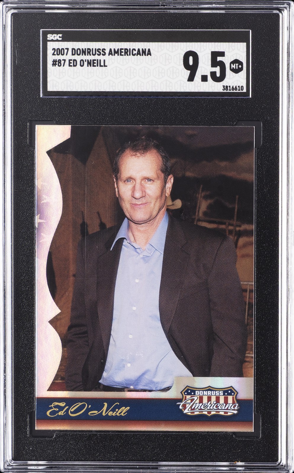 2007 DONRUSS AMERICANA #87 ED O'NEILL SGC 9.5