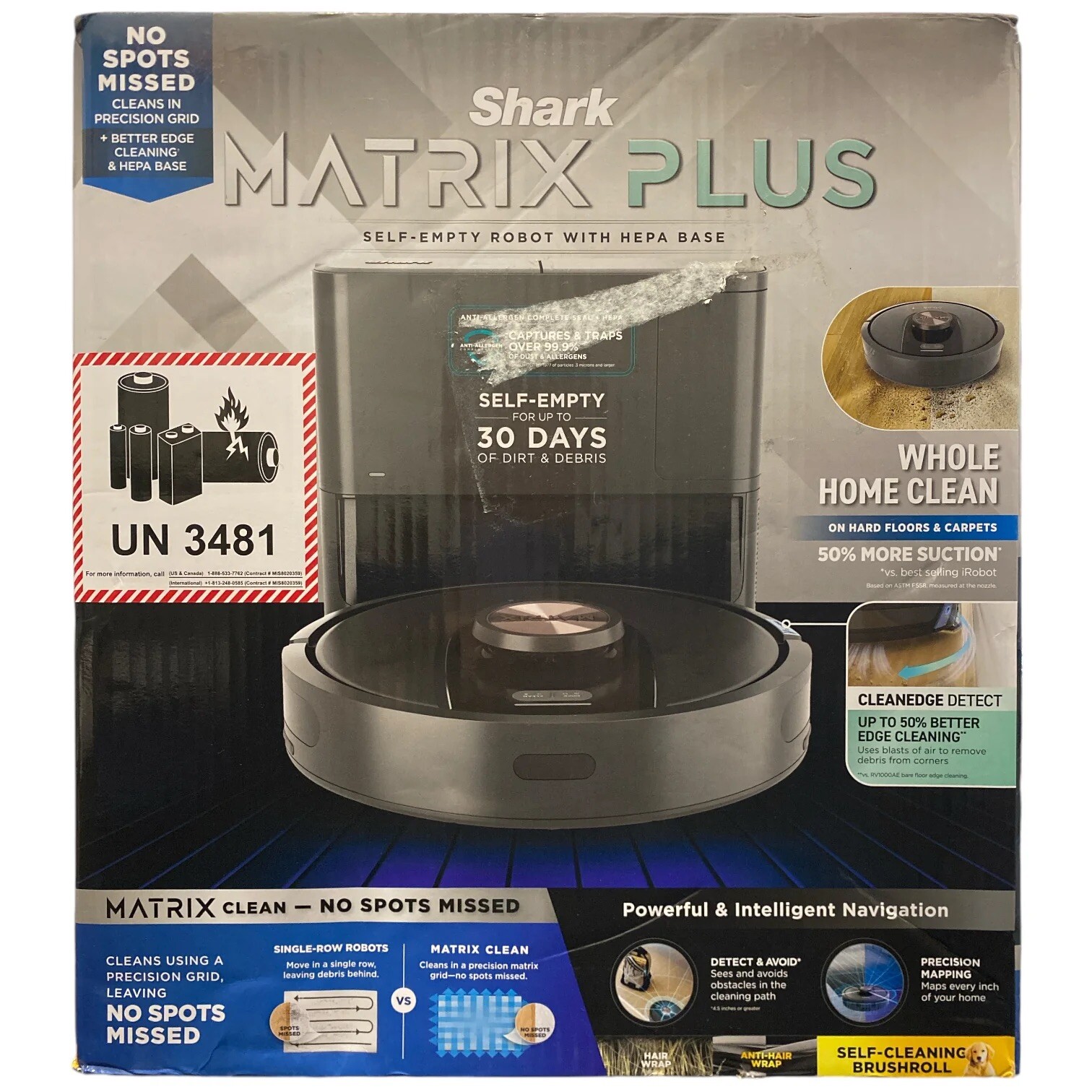 *BRAND NEW IN BOX* Shark Matrix Plus Robot Vacuum Self-Empty HEPA Base UR2360S *BRAND NEW IN BOX* Shark Matrix Plus Robot Vacuum Self-Empty HEPA Base UR2360S