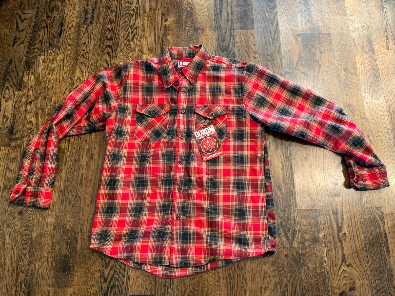 Dixxon Flannel Co. THE SHINEDOWN men’s XL shirt Sold Out RARE Dixxon Flannel Co. THE SHINEDOWN men’s XL shirt Sold Out RARE