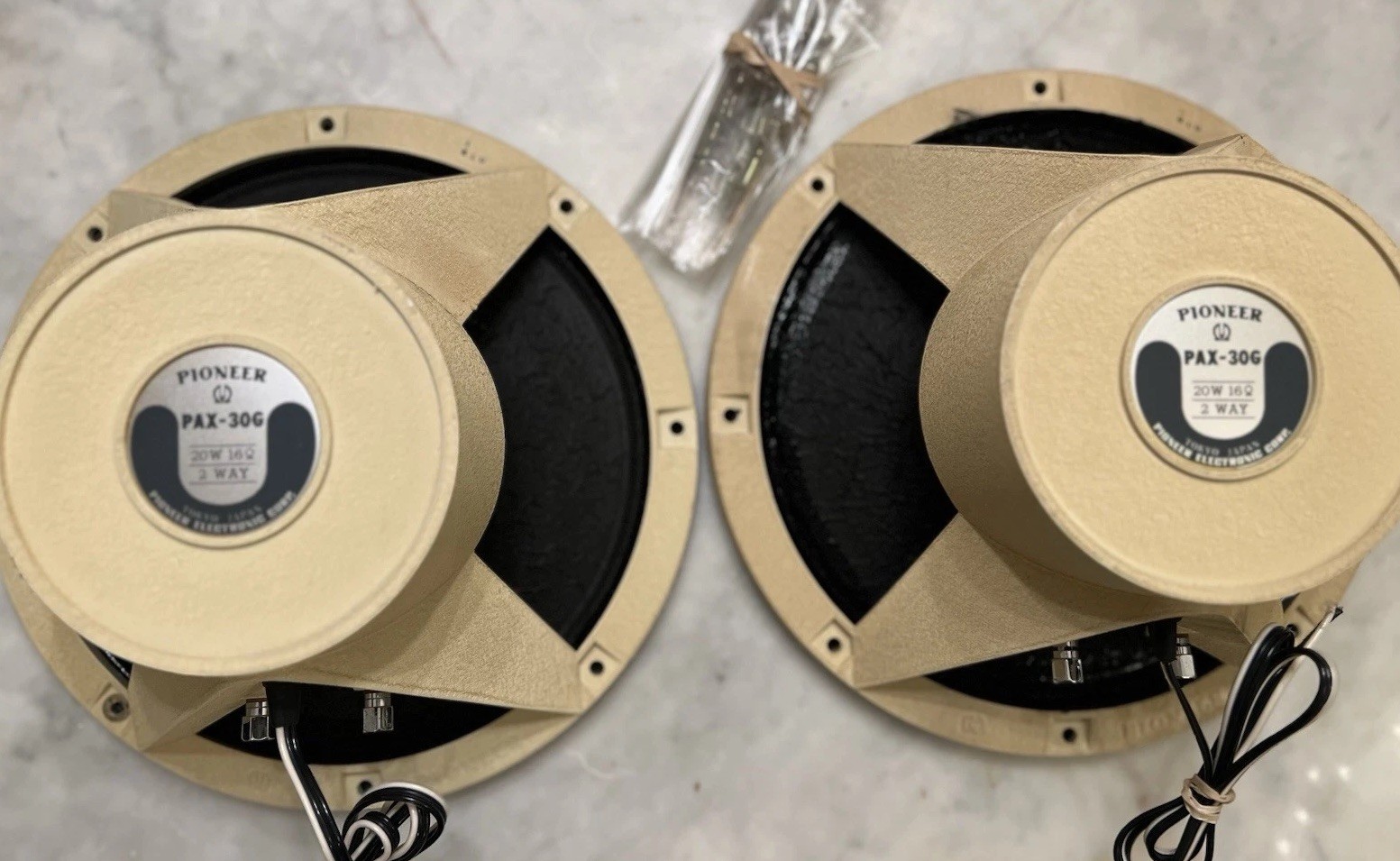 RARE Pioneer PAX-30G 16Ω 2-Way Coaxial Speaker Drivers Pair TESTED WORKING Read