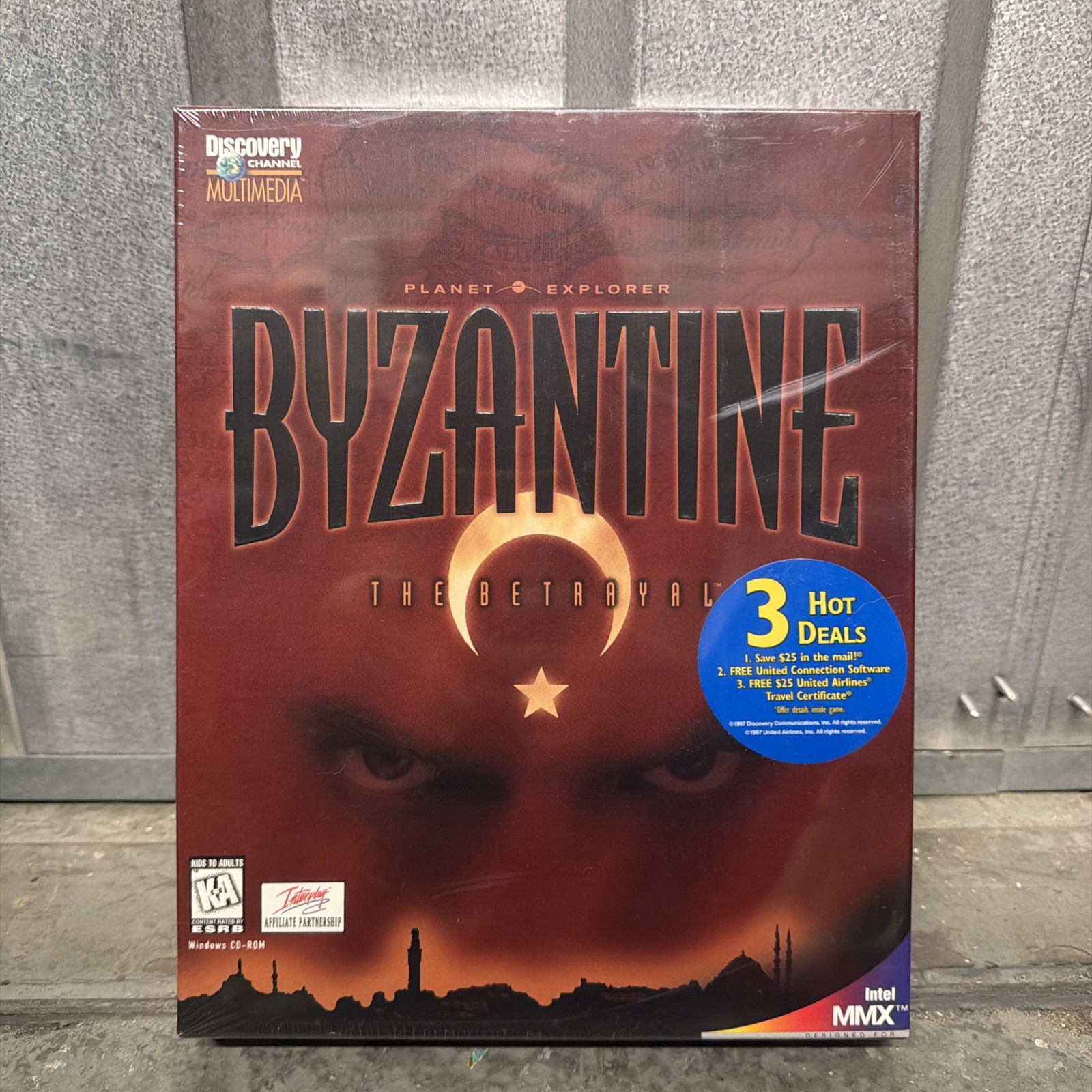 NOS Byzantine: The Betrayal PC Game 1997 CD-ROM Big Box Game - New Sealed NOS Byzantine: The Betrayal PC Game 1997 CD-ROM Big Box Game - New Sealed