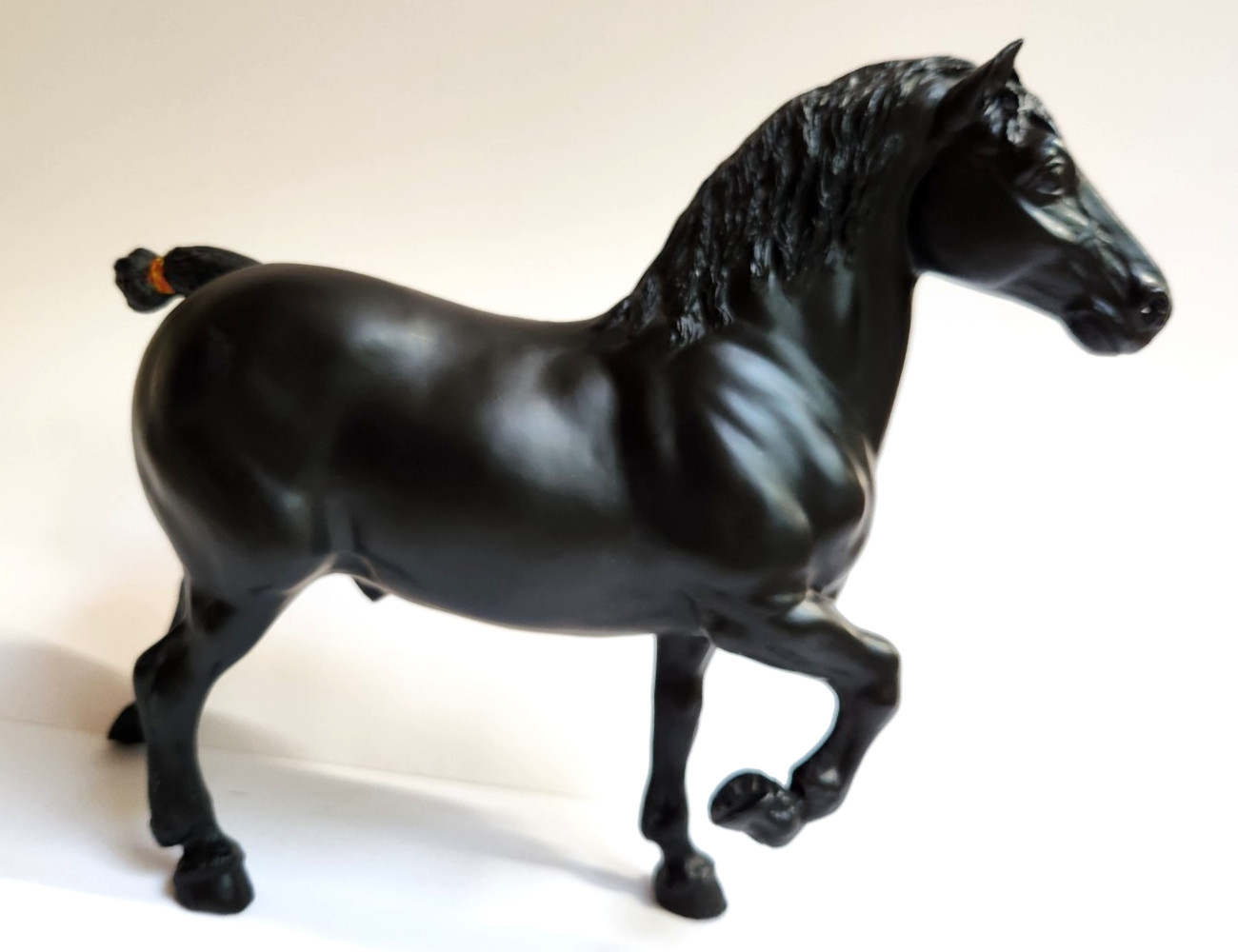 Vintage 80s Breyer Percheron Black Belgian Holiday Montgomery Ward SR Horse