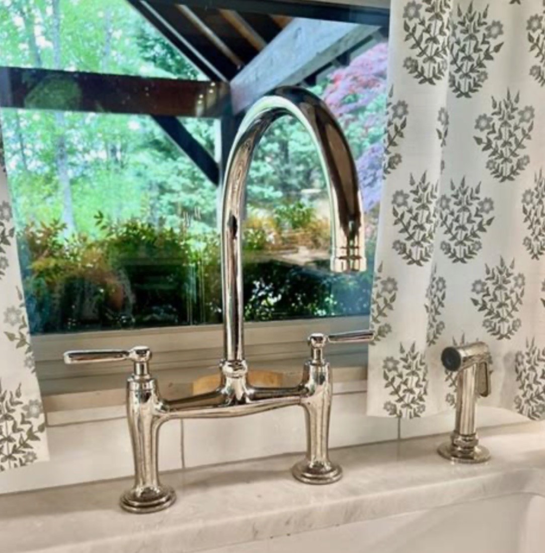 Kohler K-28356-SN Edalyn™ Bridge Kitchen Faucet w/ Sprayer Polished Nickel