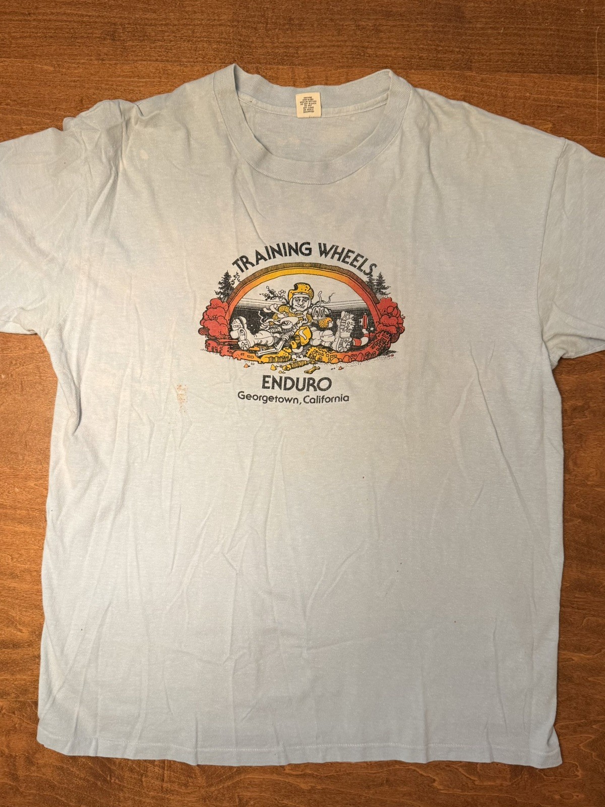 Vintage 1970s Training Wheels CERA California Enduro Riders Association Shirt XL Vintage 1970s Training Wheels CERA California Enduro Riders Association Shirt XL