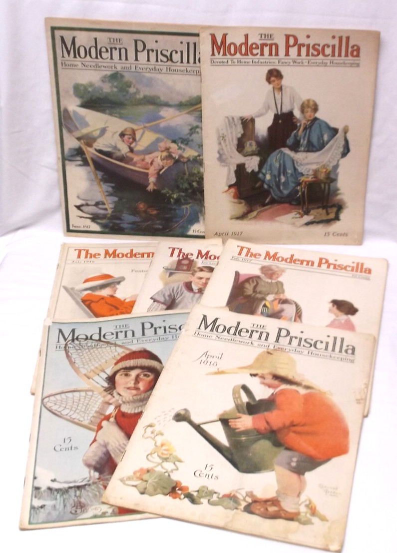 The Modern Priscilla 1916 1917 1918 Needlework Housekeeping 7 Issues