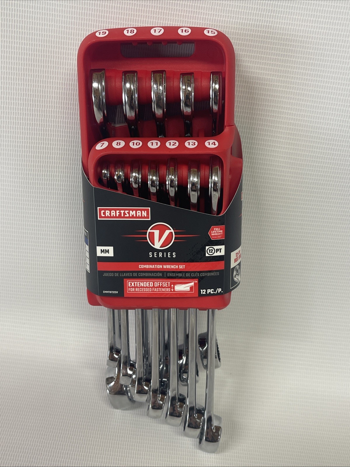 Craftsman V Series 12 Piece Metric Combination Wrench Set CMMT87325V Craftsman V Series 12 Piece Metric Combination Wrench Set CMMT87325V