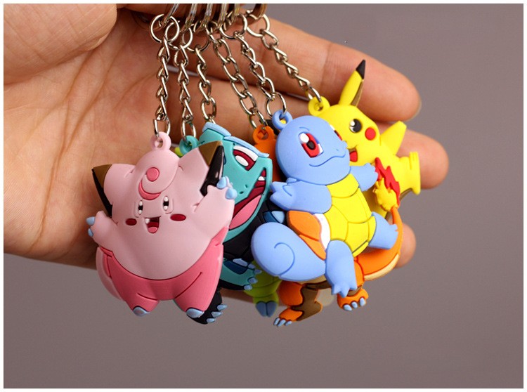 Pokémon Rubber Keychains – Choose Your Favorite Character
