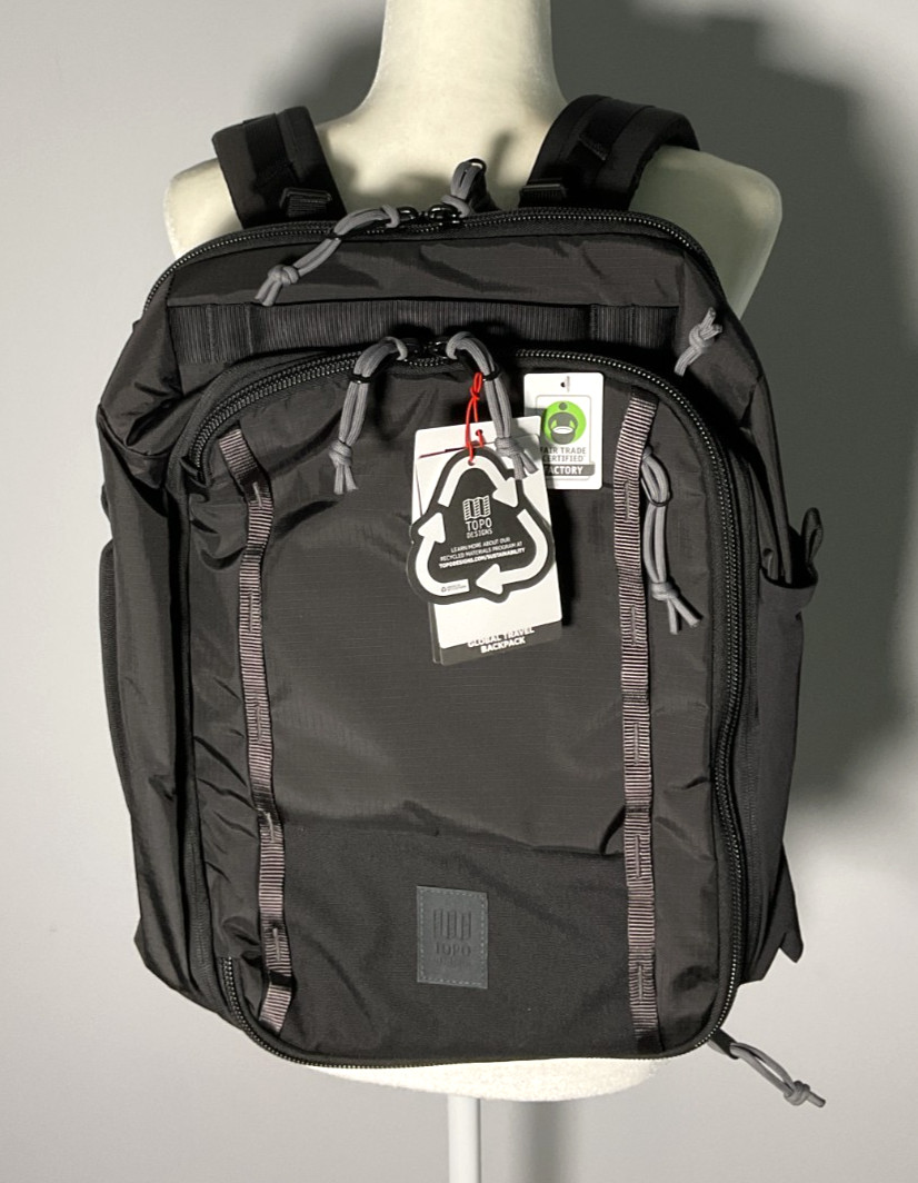 Topo Designs Global Travel Black Backpack NWT Topo Designs Global Travel Black Backpack NWT