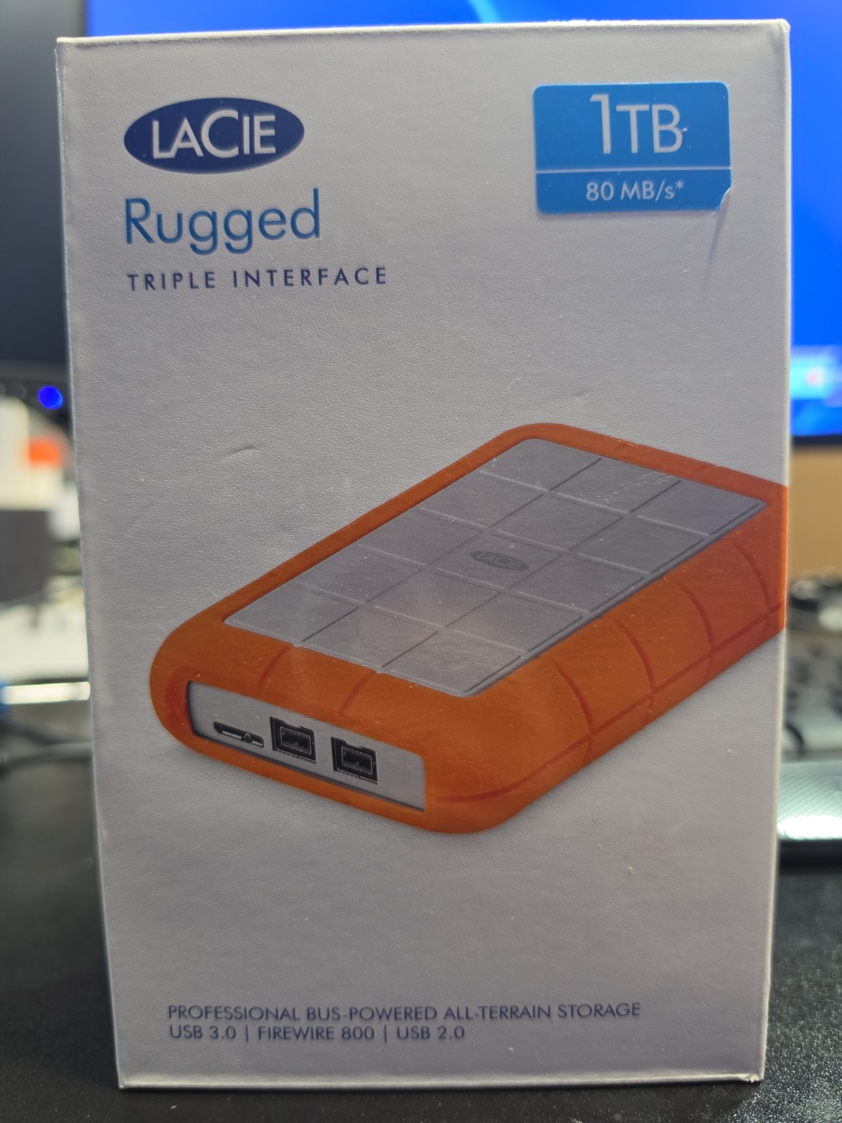 New & Sealed Lacie Rugged Triple 1Tb Drive USB & Firewire New & Sealed Lacie Rugged Triple 1Tb Drive USB & Firewire