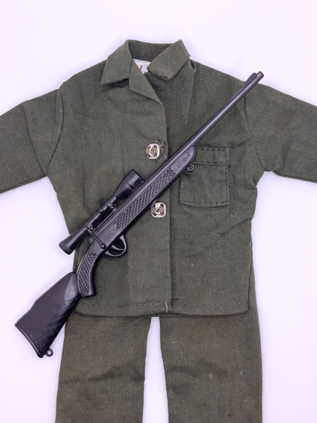 Vintage GI Joe Adventure Team #7308-2 Dangerous Mission Uniform & Black Rifle