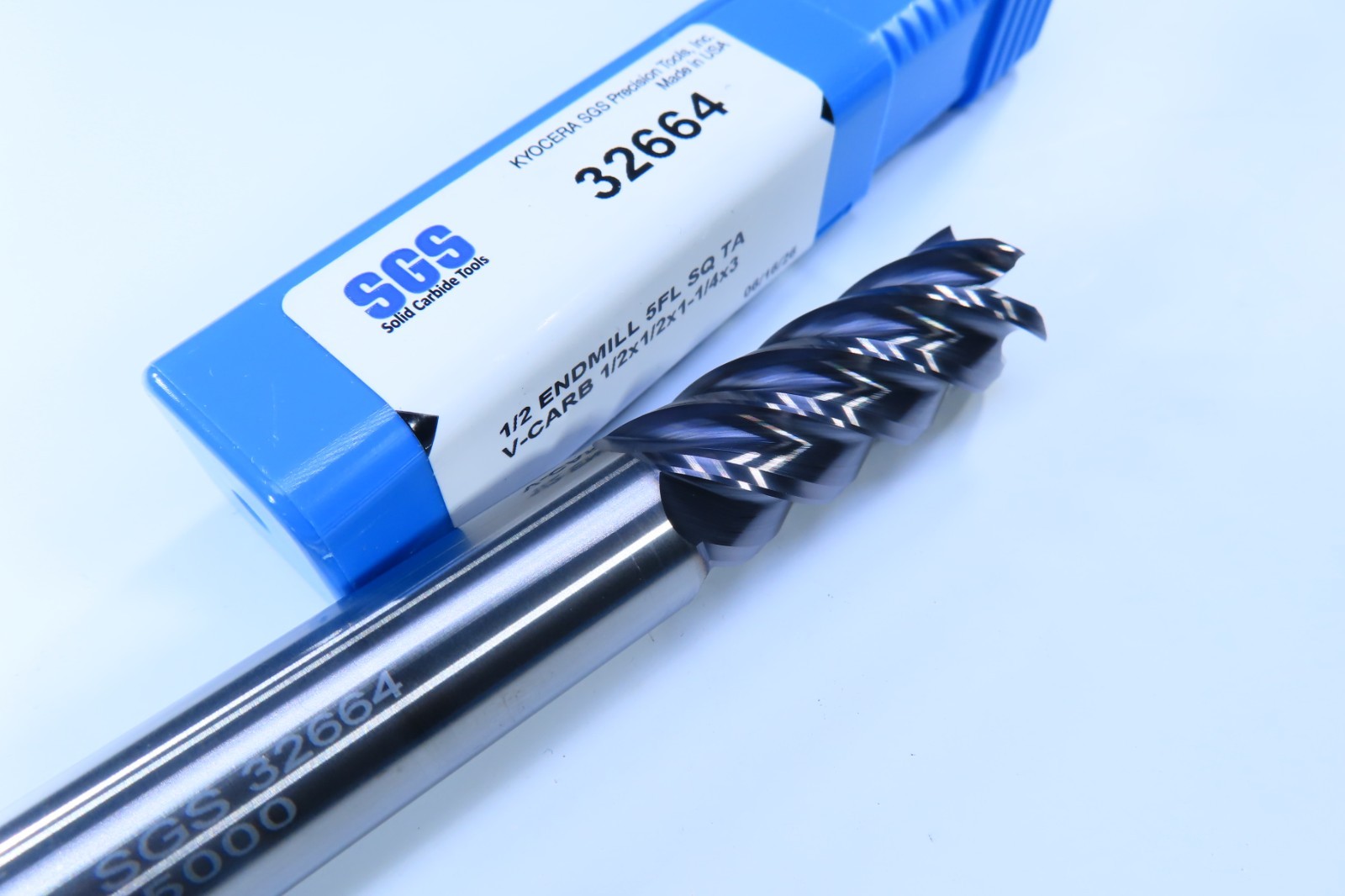 NEW KYOCERA SGS 32664 V-CARB SOLID CARBIDE 1/2