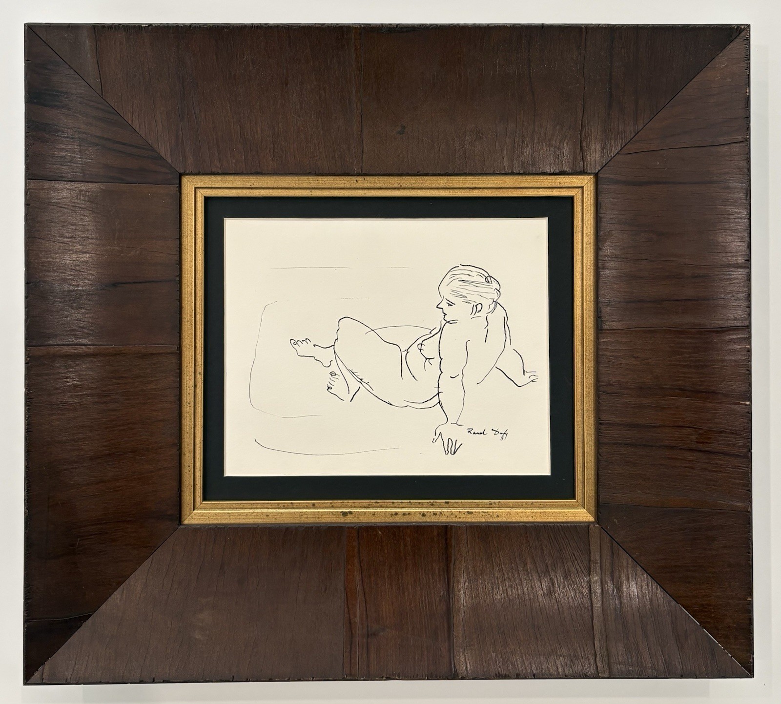 Raoul Dufy Ink on Paper signed. style of. (1877 – 1953) Art Hand painting French