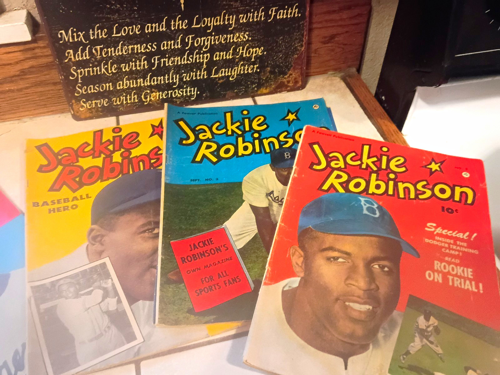 Jackie Robinson Vintage Baseball Magazines/Publications Lot - 1950 Faucet Comics Jackie Robinson Vintage Baseball Magazines/Publications Lot - 1950 Faucet Comics