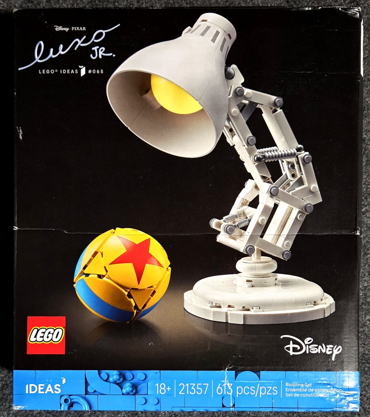 LEGO 21357 Ideas Disney Pixar Luxo Jr Damaged Box LEGO 21357 Ideas Disney Pixar Luxo Jr Damaged Box