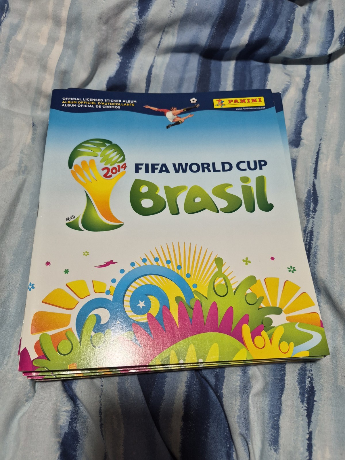  ( 9 )  Lot 2014 Panini World Cup Brazil FIFA  Stickers Albuma + 10 Stickers 