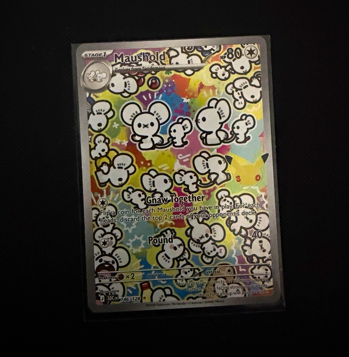 Maushold 146/128 Illustration Rare Pokemon 30th Celebration 2026 IR English