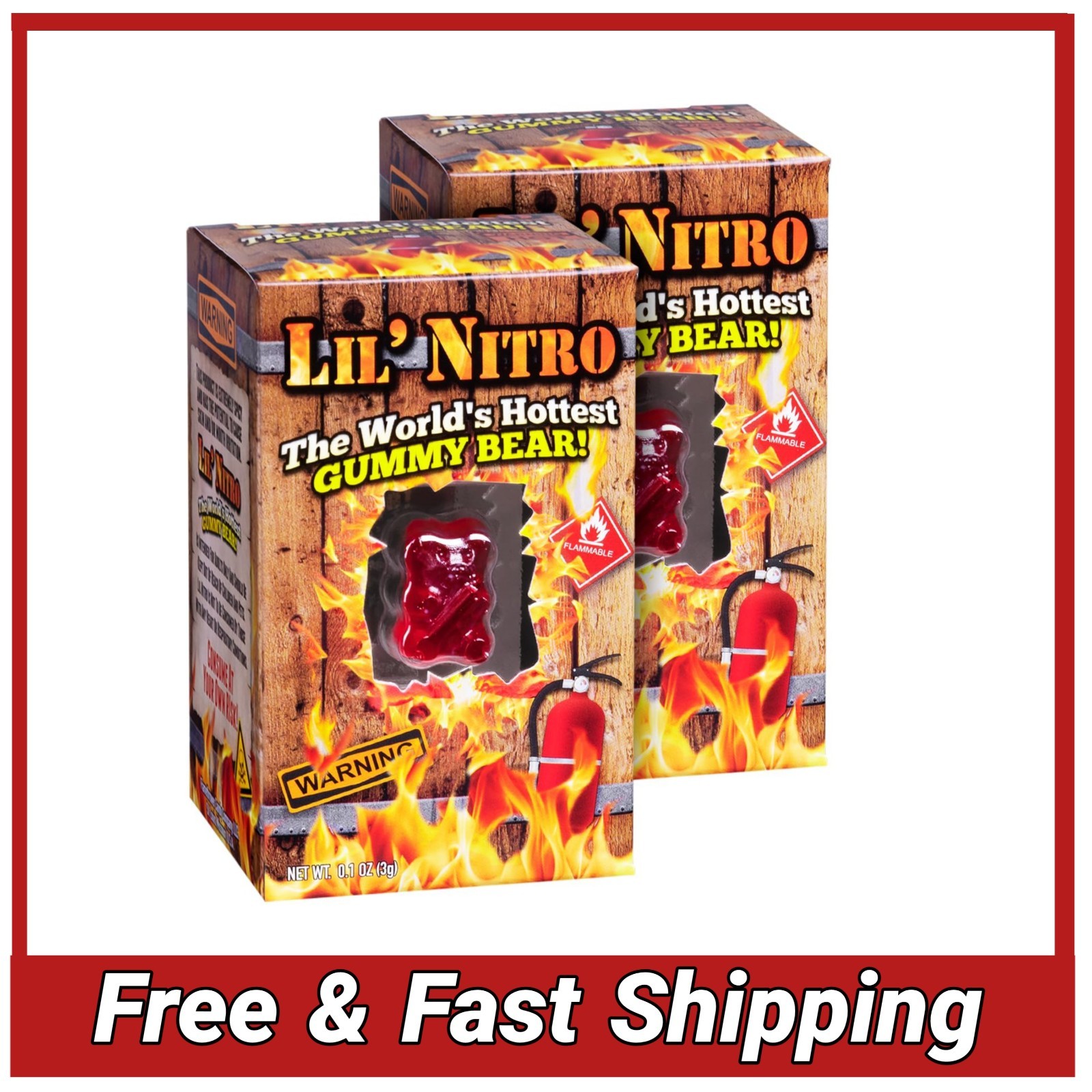 Lil\' Nitro: The World\'s Hottest Gummy Bear, 2-Pack