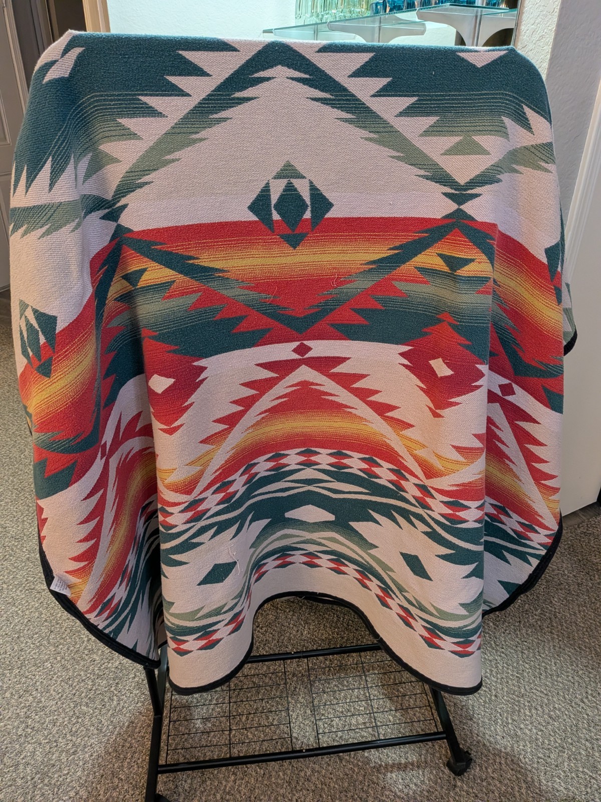 VTG Beacon Camp Blanket Aztec Southwest Trade Apx 88x64 Vintage, Fair