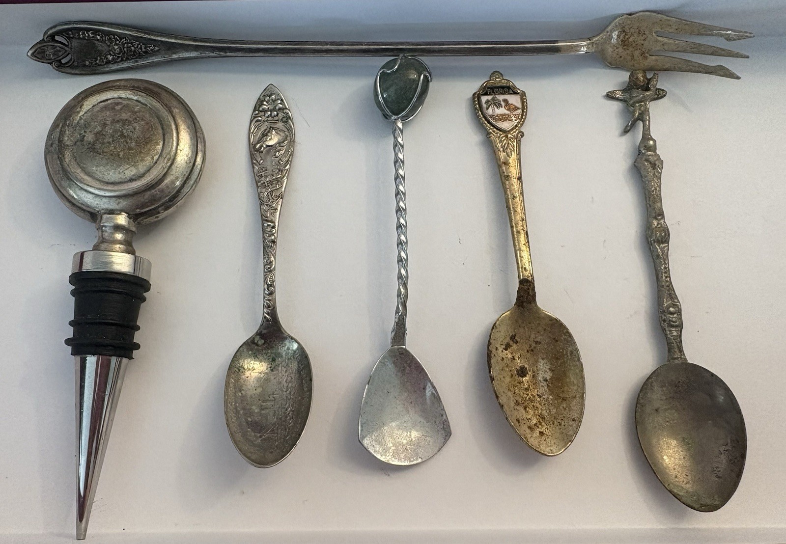 Souvenir Lot Of Six, Vintage Spoons Souvenir Lot Of Six, Vintage Spoons