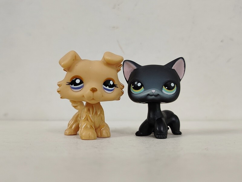 2pcs/lot LPS Toys Littlest Pet Shop Cat Dog #1194#336 Animal Figures 2pcs/lot LPS Toys Littlest Pet Shop Cat Dog #1194#336 Animal Figures
