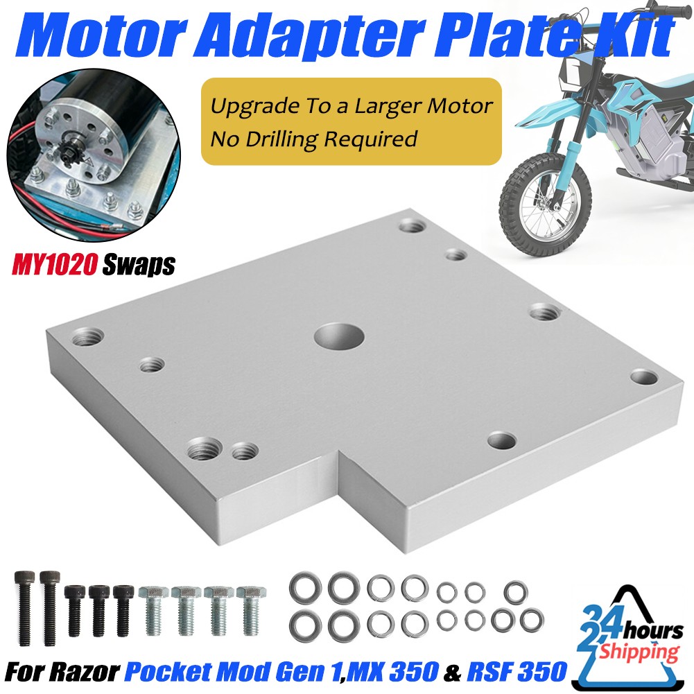 For Razor Upgrade Motor Adapter Plate MY1020 Motor On MX350, RSF350 & Pocket Mod For Razor Upgrade Motor Adapter Plate MY1020 Motor On MX350, RSF350 & Pocket Mod