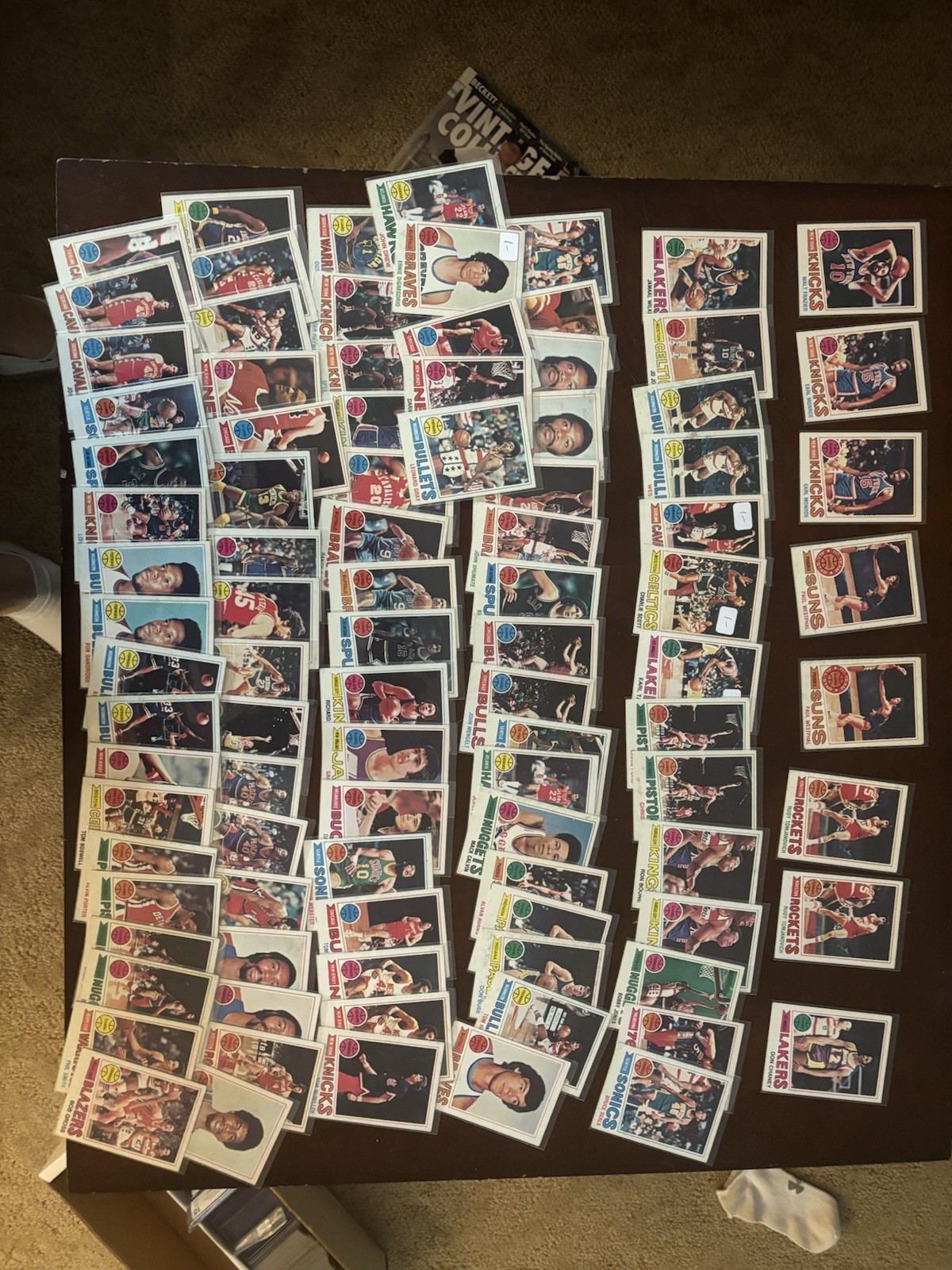 1977-78 Topps Basketball Lot 95 cards starter Set Celtics Pacers Lakers HOFers