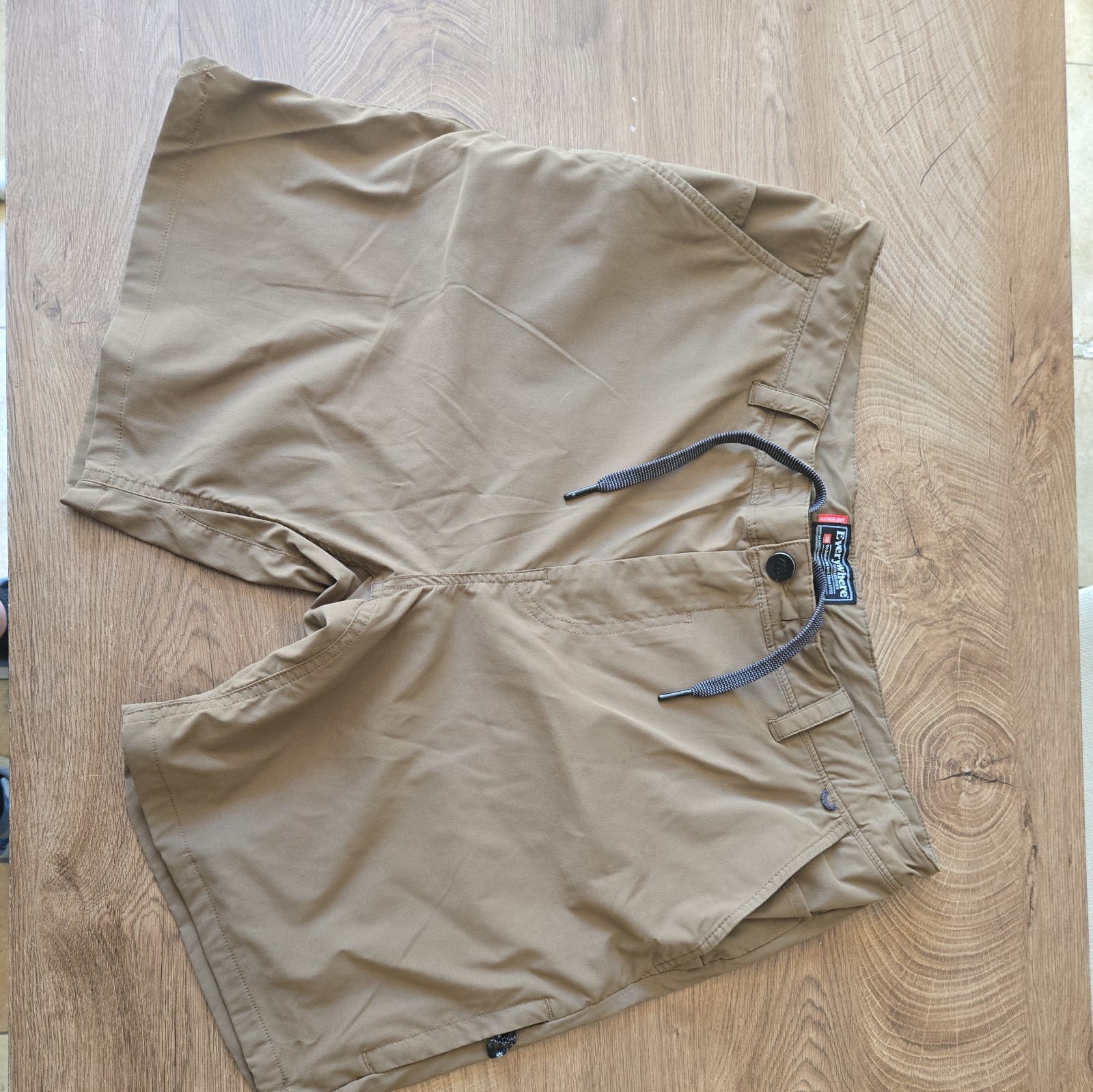 686 Everywhere Shorts Mens 36 Brown Outdoor Hiking Hybrid Stretch Pocket
