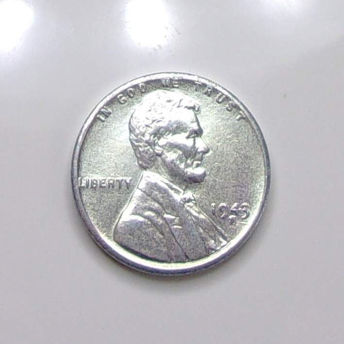 1943 S Lincoln Steel Wheat Penny World War 2 U.S. Small Cents