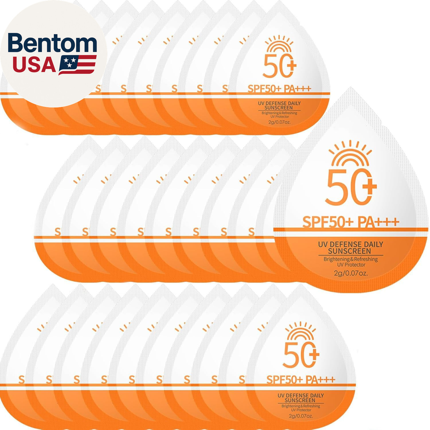 30 Pcs Mini Sunscreen SPF 50+, Travel Size Sunscreen Packets for Face & Body, Mi 30 Pcs Mini Sunscreen SPF 50+, Travel Size Sunscreen Packets for Face & Body, Mi