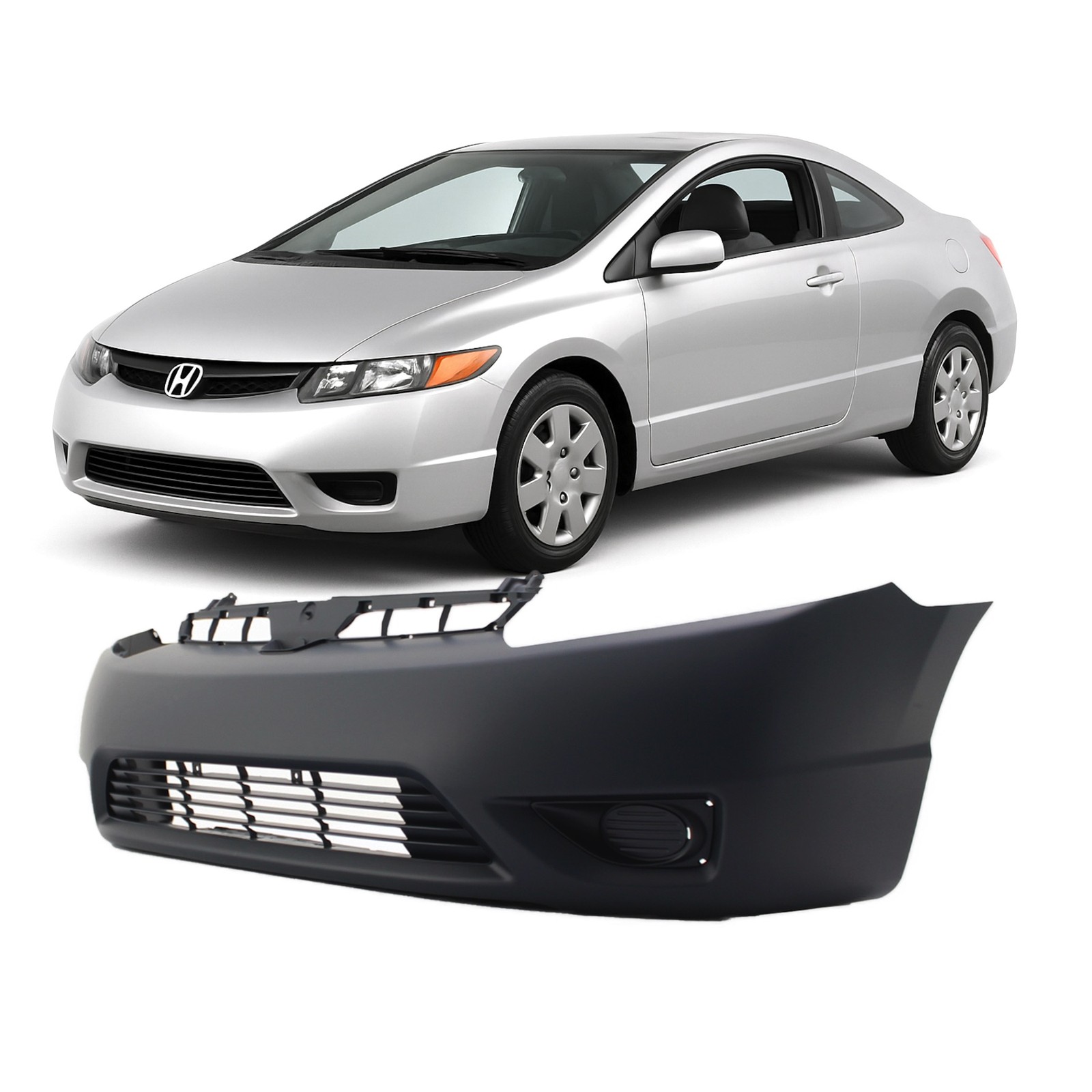 2006-2008 Honda Civic DX-G EX LX Si Front Bumper Cover HO1000237 04711SVAA90ZZ